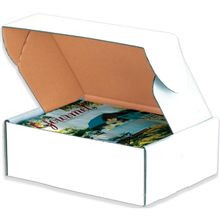 24" x 18" x 6" - White Tab Locking Literature Mailers
