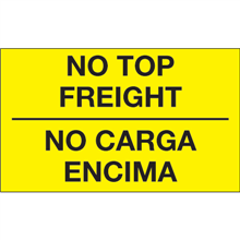 3" x 5" - Spanish No Top Freight Labels
