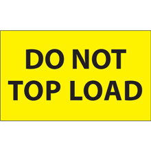 3" x 5" - Do Not Top Load Labels