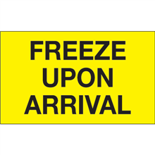 3" x 5" - Freeze Upon Arrival Lables-0