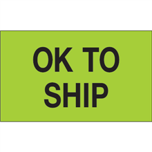 3" x 5" - Ok to Ship Labels