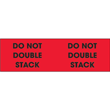 3" x 10" - Do Not Double Stack (Red)