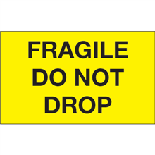 3" x 5" - Fragile Do Not Drop Labels-0