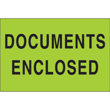 2" x 3" - Documents Enclosed Labels