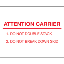 8" x 10" - Attention Carrier Labels-0