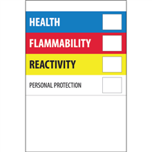 4" x 6" - Health Flammability Labels-0