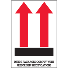 4" x 6" - Inside Packages Comply Labels