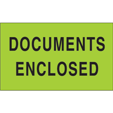 3" x 5"  - Documents Enclosed Labels