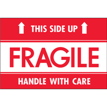 2" x 3" - This Side Up Fragile Lables