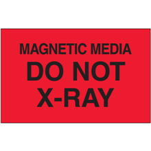 3" x 5"  - Magnetic Media Do Not X-Ray Labels