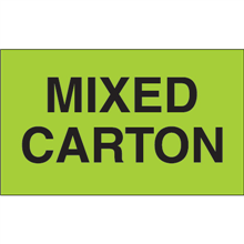 3" x 5"  - Mixed Carton Labels