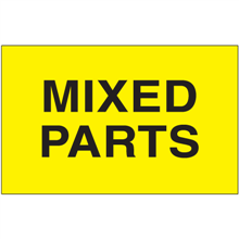 3" x 5"  - Mixed Parts Labels