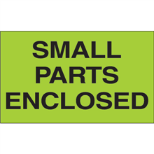 3" x 5"  - Small Parts Enclosed Labels