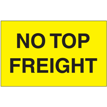 3" x 5"  - No Top Freight Labels