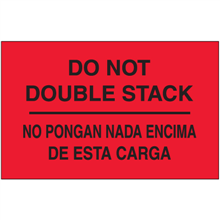 3" x 5" - Spanish Do Not Double Stack Labels