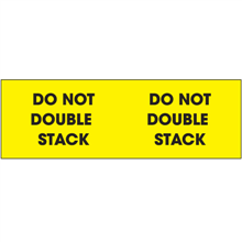 3" x 10" - Do Not Double Stack (Yellow)