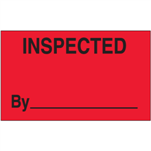 3" x 5" - Inspected By Labels