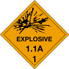 4" x 4" - 1.1 A Explosive Labels-0
