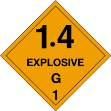 4" x 4" - 1.4 G Explosive Labels