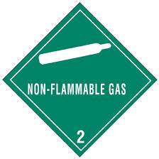 4" x 4" - Non Flammable Gas 2 Labels