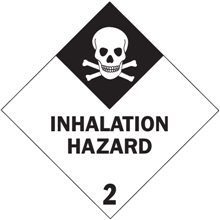 4" X 4" - Inhalation Hazard 2 Labels