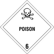 4" x 4" - Poison 6 Labels