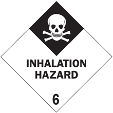 4" x 4" - Inhalation Hazard 6 Labels-0