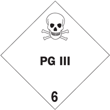 4" x 4" - PG III 6 Labels