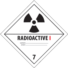 4" x 4" - Radioactive I  Labels