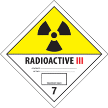 4" x 4" - Radioactive III Labels