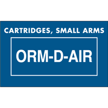 1-3/8" x 2-1/4" - Cartridges Small Arms ORM-D-AIR Labels-0