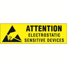 3/8" x 1-1/4" - Electrostatic Sensitive Devices Labels