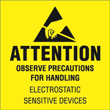 4" x 4" - Attention Observe Precautions Labels-0