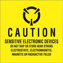 4" x 4" - Sensitive Electronic Devices Labels