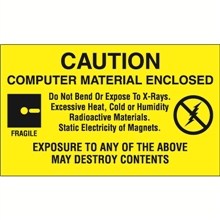 3" x 5" - Computer Material Enclosed Labels-4508