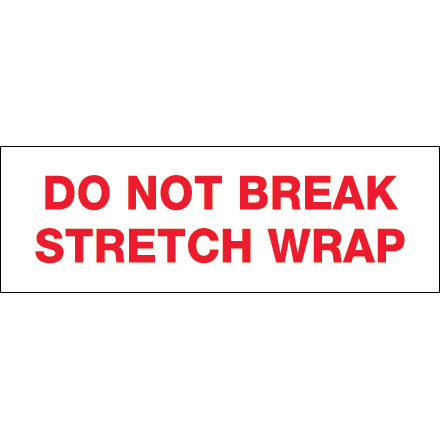 2" x 110 yds. - Printed Tape  (Do Not Break Stretch Wrap)