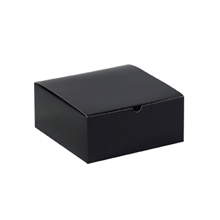8" x 8" x 3-1/2" - Black Gift Boxes