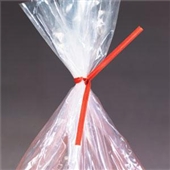 8"  - Paper Colored Twist Ties (Red)