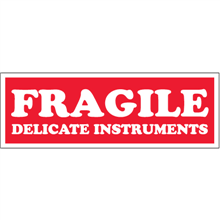 1-1/2" x 4" - Fragile Delicate Instruments Labels