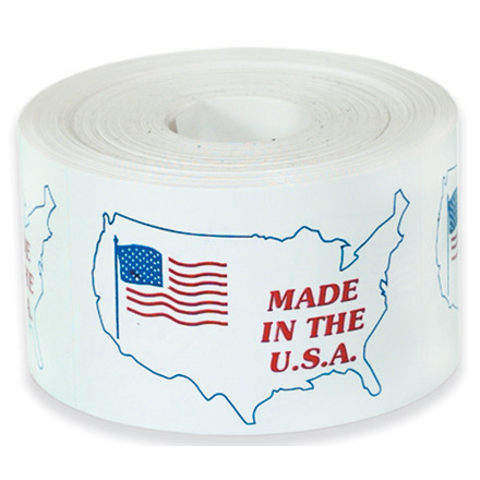 3 x 4" "Made in the U.S.A." Labels