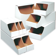 6" x 12" x 4-1/2" Stackable Bin Boxes